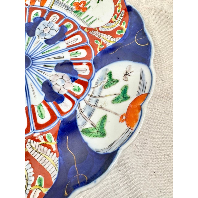 Early 20th Century Large Vintage Imari Decorative Plate For Sale - Image 5 of 9