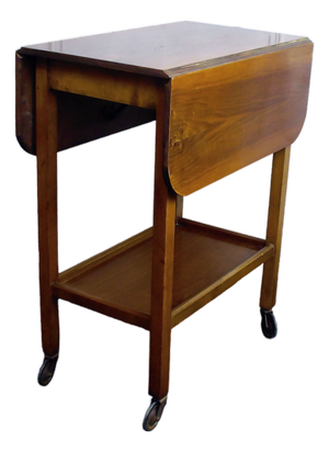 Mid-Century Modern Drop Leaf Trolley, 1950s