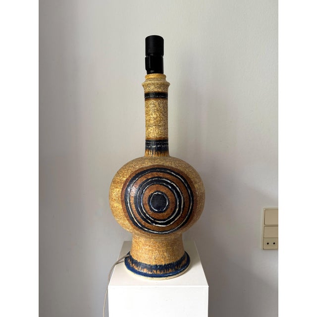 Ceramic Ceramic Table Lamp by Jette Hellerøe for Axella, Denmark, 1960s For Sale - Image 7 of 11