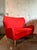 Wood Vintage Boho Italian Wingback Settee After Ico Parisi For Sale - Image 7 of 10