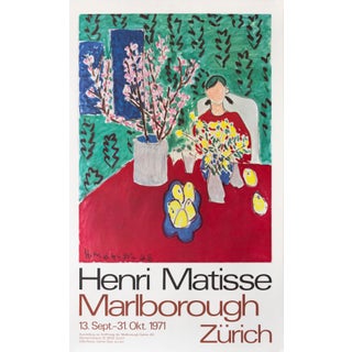 1971 Original Matisse Exhibition Poster, Marlborough Zurich For Sale