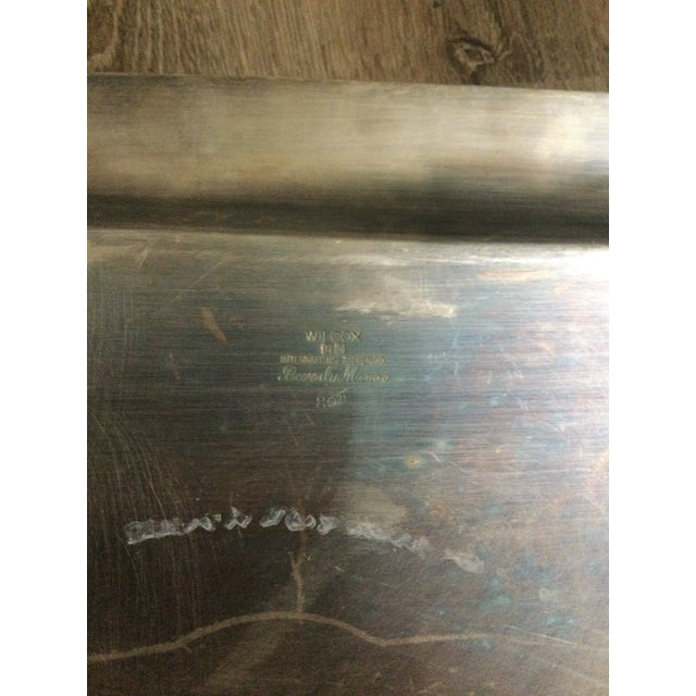 Metal Vintage Wilcox International Silver Beverly Manor Tea Tray For Sale - Image 7 of 7