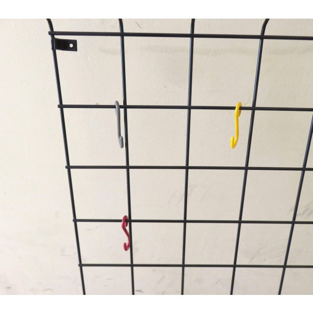 Black String Coat Rack by Karl Fichtel for Drahtwerke Erlau, 1950s For Sale - Image 9 of 18