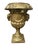 Baroque Gold Leaf Antique Urn Vase From Italy Planter Stucco Vase 1960's For Sale - Image 3 of 7