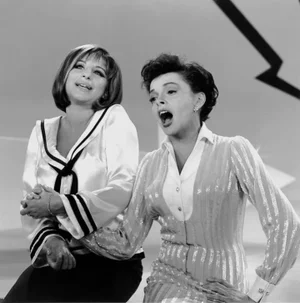 1963 "The Judy Garland Show" Barbra Streisand and Judy Garland Duet Photograph Print by Gabi Rona