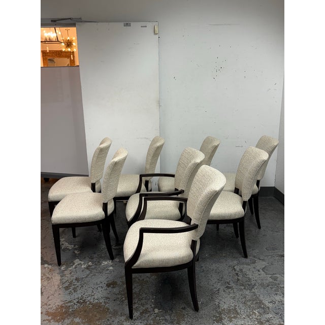 Nancy Corzine Armani by Nancy Corzine Venus Dining Chairs, Set of Eight For Sale - Image 4 of 12