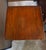 Brown Empire-Style Drop-Leaf Sewing Table With Two Drawers & Scroll-Foot Pedestal For Sale - Image 8 of 8