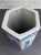Royal Blue Vintage Chinese Blue & White Porcelain Octagon Vase - 11.25” Tall For Sale - Image 8 of 9