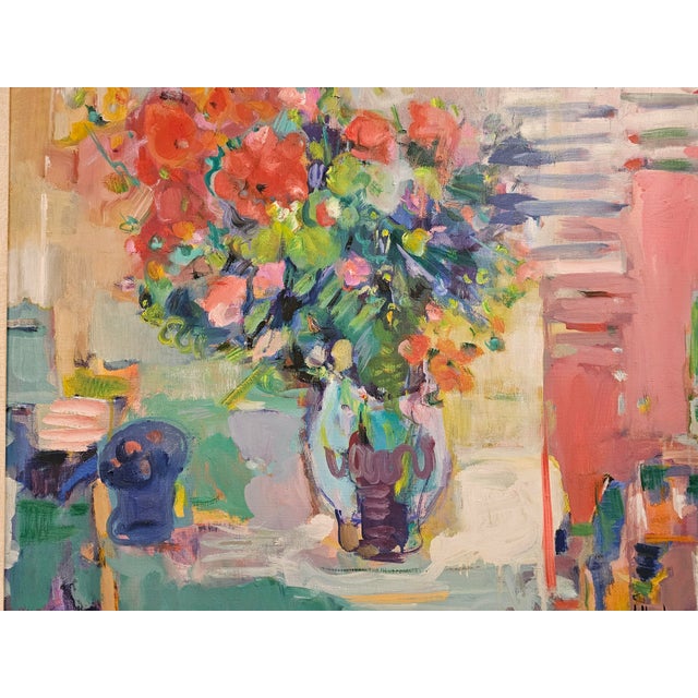 "Le Bouquet Du Printemps"- Signed Michele Lellouche For Sale In Houston - Image 6 of 11