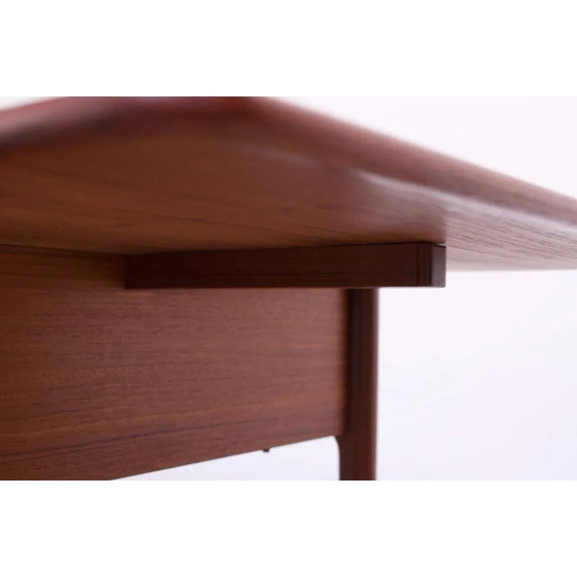 Hans Wegner for Andreas Tuck Model AT33 Drop-Leaf Sewing Table in Teak For Sale - Image 11 of 13