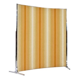 Knoll International Mid-Century Modern Yellow and Orange Room Divider Screen Panel For Sale
