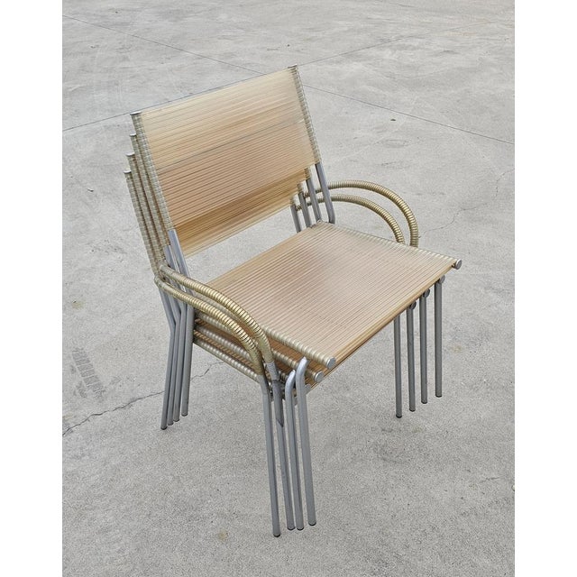Vintage Italian Dining Chairs by Tito Agnoli for Piero Bonacina, 1990s, Set of 4 For Sale - Image 8 of 15