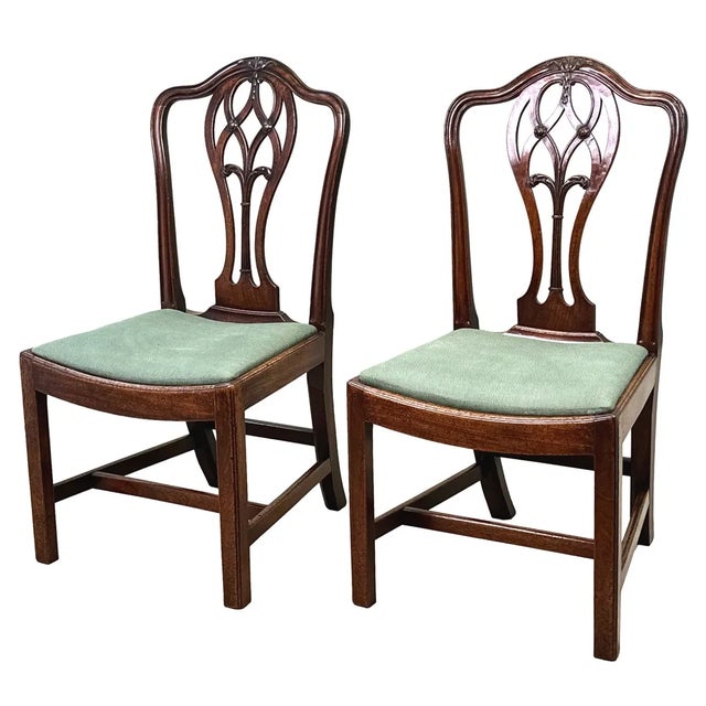 Set of 18th Century Georgian Side Chairs, 1780s For Sale - Image 12 of 13