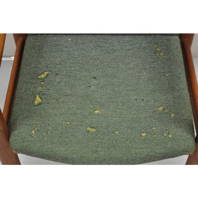 Late 20th Century Schou Andersen Mobelfabrik Teak Wood Mid Century Danish Modern Arm Chair For Sale In Philadelphia - Image 6 of 12