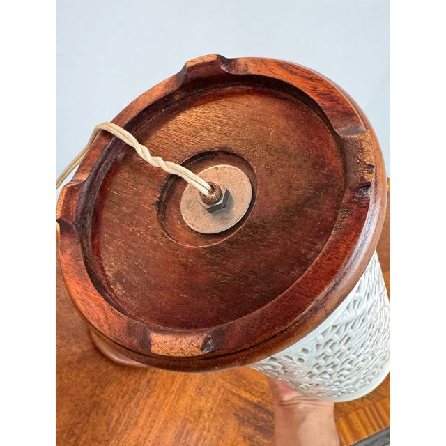 Chinoiserie Style Pierced Ceramic Table Lamps, Pair For Sale In San Francisco - Image 6 of 12