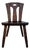 Japanese Wooden Chair with Kamakura-Bori Carving, 1950 For Sale