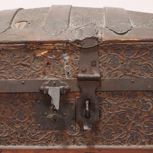 Brown Neo-Renaissance Wood Chest For Sale - Image 8 of 12