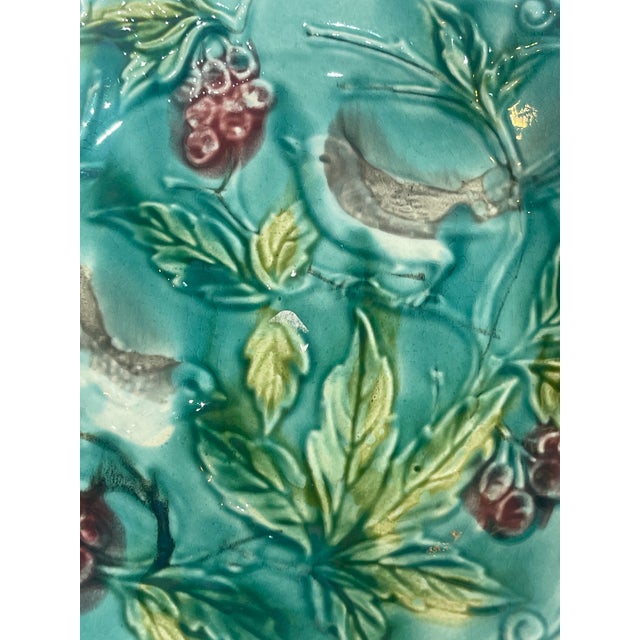 Just arrived this beautiful plate by Onnaig. This is an antique French Majolica (Barbotine) plate, produced around the...
