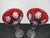Waterford Red Snowflake Crystals 9 3/8" Fluted Champagne Glass Set of 2 For Sale - Image 10 of 13