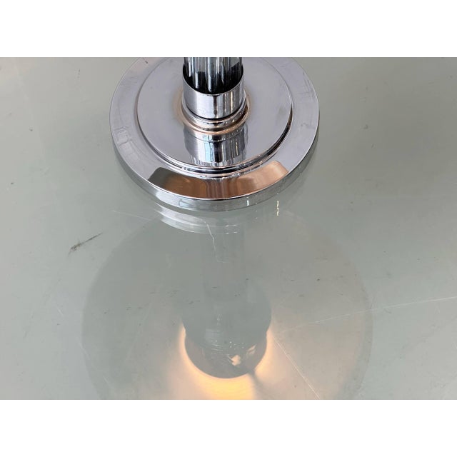 French Art Deco Table Lamp in Chrome-Plated Metal, 1930s For Sale - Image 9 of 16