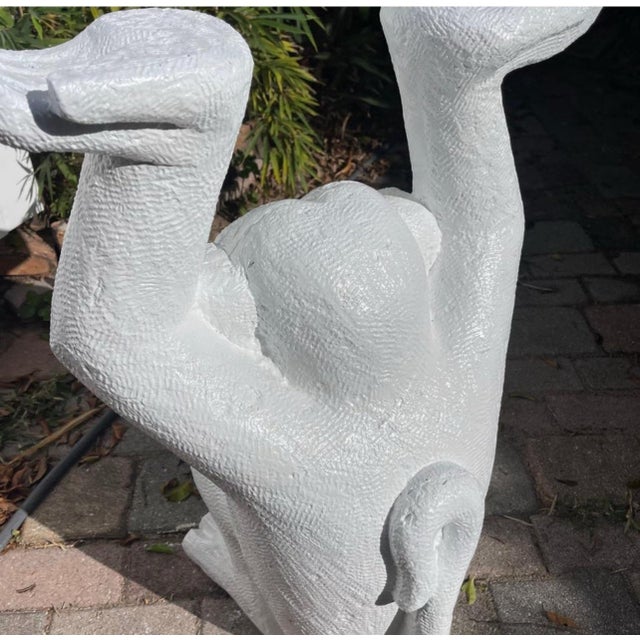 1970s Monkey Form Composite & Glass Console Sofa Table For Sale In West Palm - Image 6 of 9