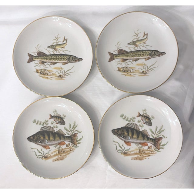 Mid 20th Century Naaman Ltd. Muskey Fish Serving Set - 8pcs For Sale - Image 4 of 8