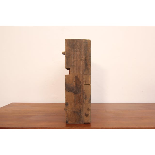 Early 20th Century Wooden Casting Pattern Object with Original Patina For Sale - Image 14 of 16