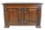 With a hinged top over two panel case with alternating split balusters, panelled sides, block feet.