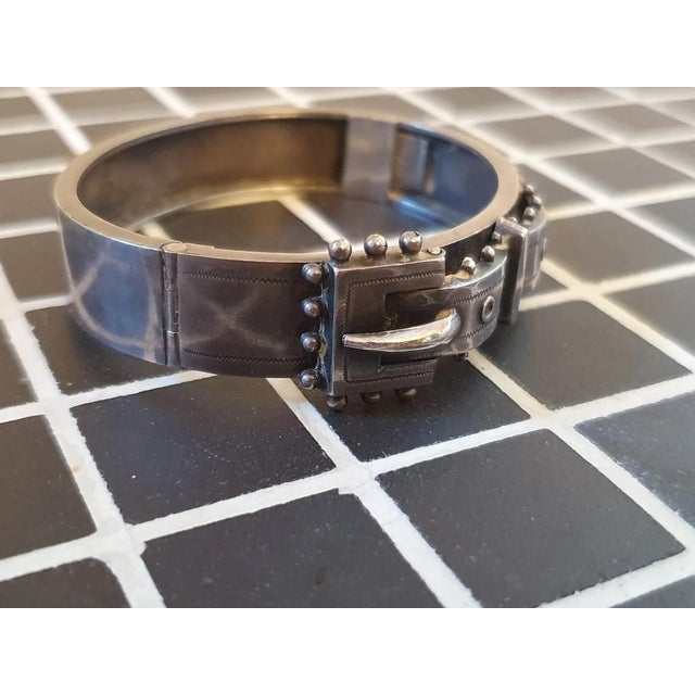 Art Deco Silver Bracelet in 925 Silver from Roberts & Dore, 1920s For Sale - Image 3 of 10