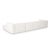 Boho Chic Tarra 4-Piece Cream Chenille Modular U-Sectional For Sale - Image 3 of 5