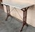 Early 20th Century French Solid Cast Iron French Scrolling Bistro Table with Marble Top For Sale - Image 18 of 18