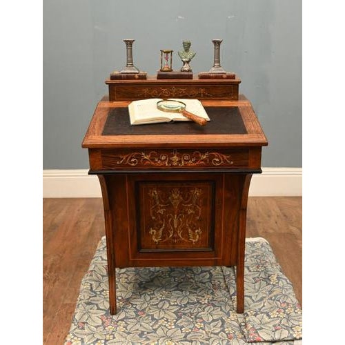 Antique Sheraton Revival Davenport Desk, 1890s For Sale - Image 18 of 18