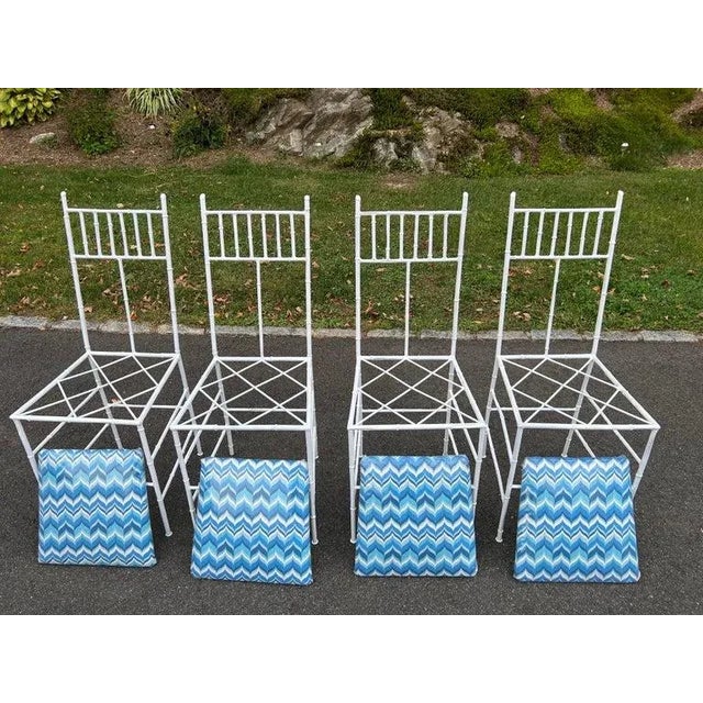 John and Elinor McGuire Phyllis Morris Palm Beach Style Bamboo Patio Set For Sale - Image 4 of 12