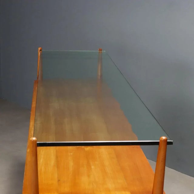 Vintage Chest of Drawers in Cherrywood Veneer, 1950s For Sale - Image 3 of 11