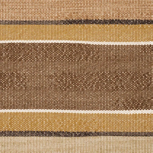Contemporary Schumacher Pikes Stripe Fabric In Spice For Sale - Image 3 of 6