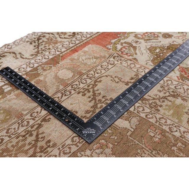 Mid 20th Century Mid 20th Century Vintage Turkish Oushak Runner 03'06 X 12'08 For Sale - Image 5 of 10