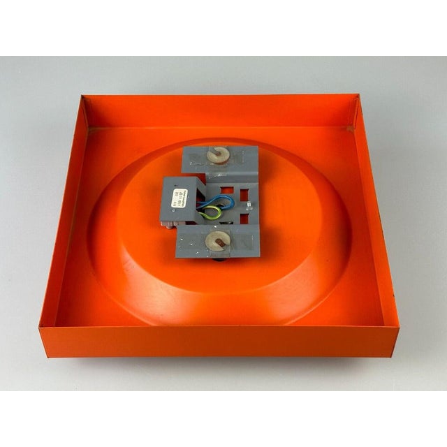 Red Wall Lamp by Klaus Hempel for Kaiser Leuchten, Germany, 1970s For Sale - Image 8 of 18