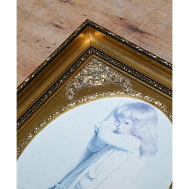 Little Girl and Dog Posing Print, Framed For Sale - Image 4 of 10