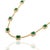 Metal VRJewels Luxury 6.2 Carat Emerald & Diamond 16 Inch Curb Link Chain Necklace in 14k Gold For Sale - Image 7 of 15