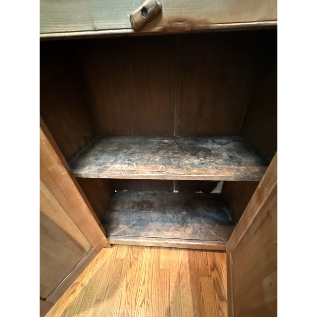 Wood Antique American Four-Door Crock Cabinet For Sale - Image 7 of 8