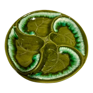 1960s Olive Green Divided Serving Dish