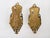 1960s Spanish Neoclassical Brass & Crystal Basket Wall Sconces - A Pair For Sale - Image 4 of 7