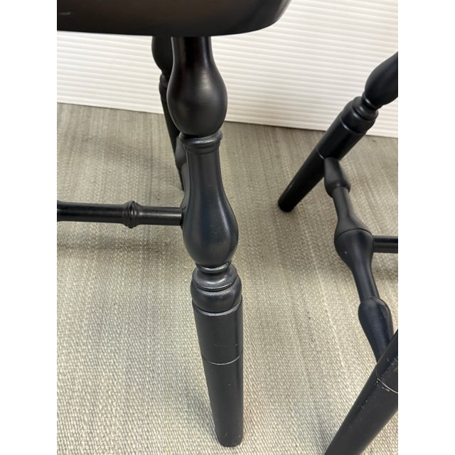 Nichols & Stone Vintage Tall-Back Windsor Armchairs, Pair For Sale - Image 11 of 12