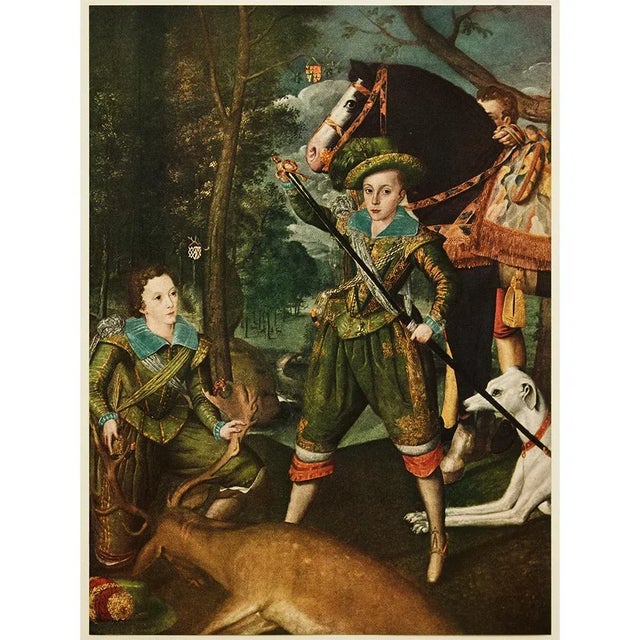 Paper 1956 After Unknown Painter "Henry Frederick, Prince of Wales, and Sir John Harington", Vintage Print For Sale - Image 7 of 8