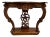 Vintage Carved Mahogany Serpentine Console Table Hall Table Entryway Table For Sale