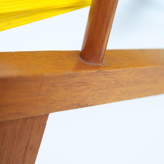 Wood Beechwood Yellow Spaghetti Garden Lounge Chairs, 1960s, Set of 2 For Sale - Image 7 of 18