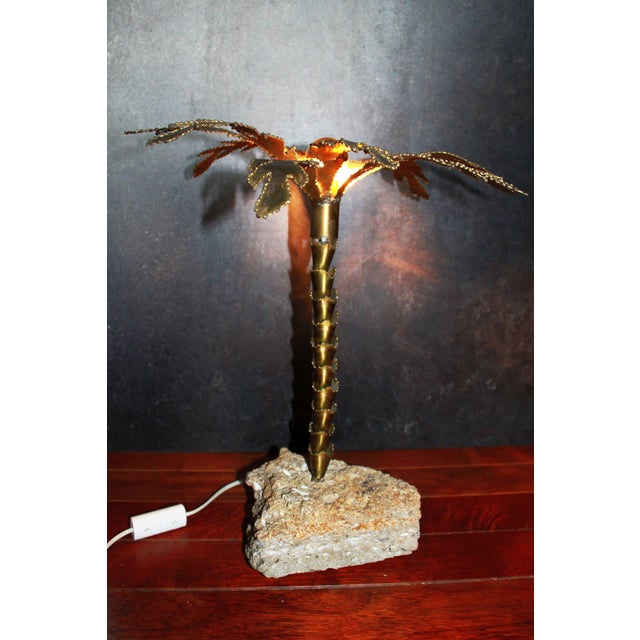 Brutalist Palm Table Lamp, 1970s For Sale - Image 6 of 10