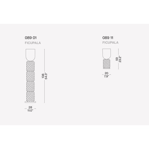 Cassina Ficapula Floor Lamp with Glass and Marble Base from Cassina For Sale - Image 4 of 18