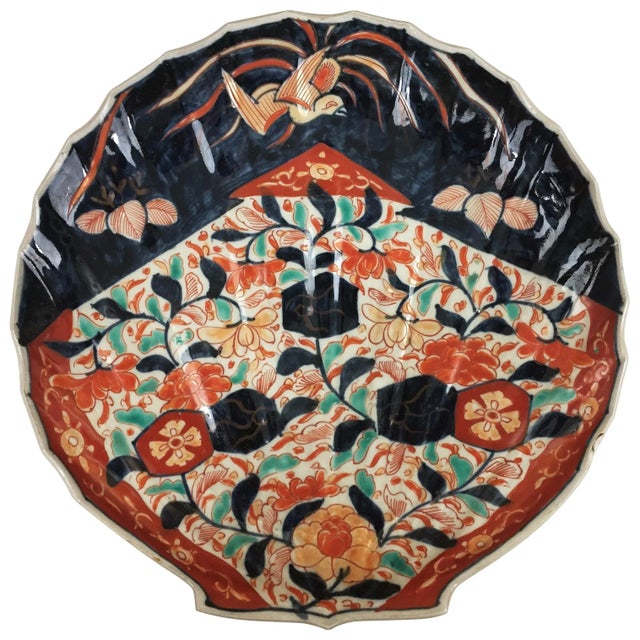 Blue Japan Imari Porcelain Dish, 1850 For Sale - Image 8 of 8