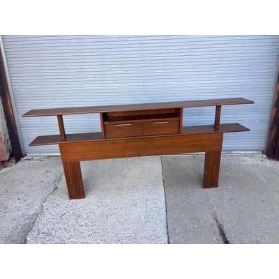 Cavalier Queen Size Headboard, Walnut, Mid-20th Century, 1958, USA For Sale - Image 11 of 11